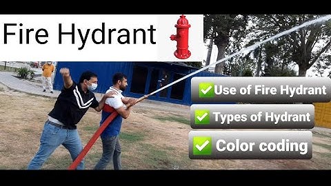 Fire Hydrant I Practical Use I Types I Color Coding I Operation I Components I Fire Drill