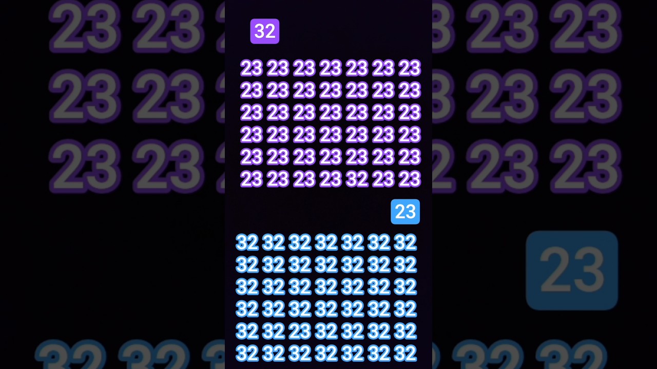 32 & 23 finding #maths #puzzle #mathstricks #iqtest #mathpuzzle