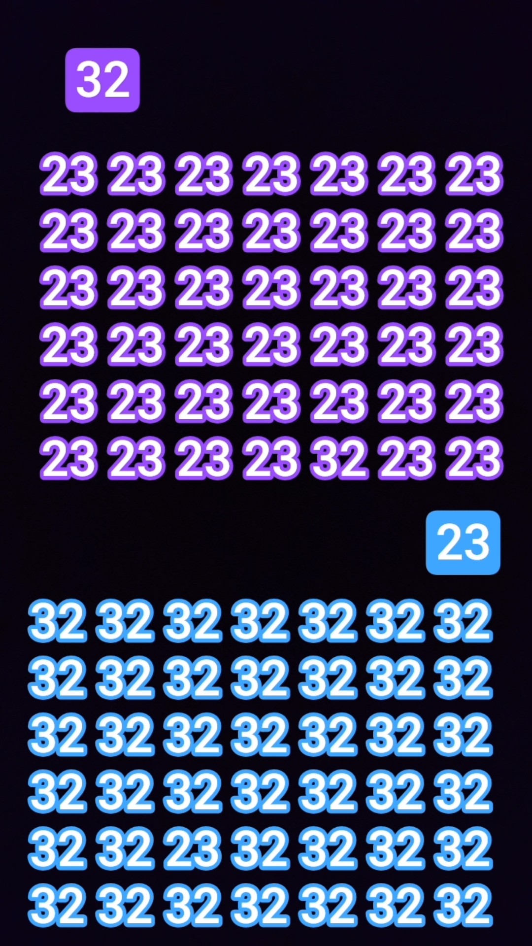 きぃ　No.322　No.323　No.325　No.326　４点おまとめ 32 & 23 finding #maths #puzzle #mathstricks #iqtest #mathpuzzle