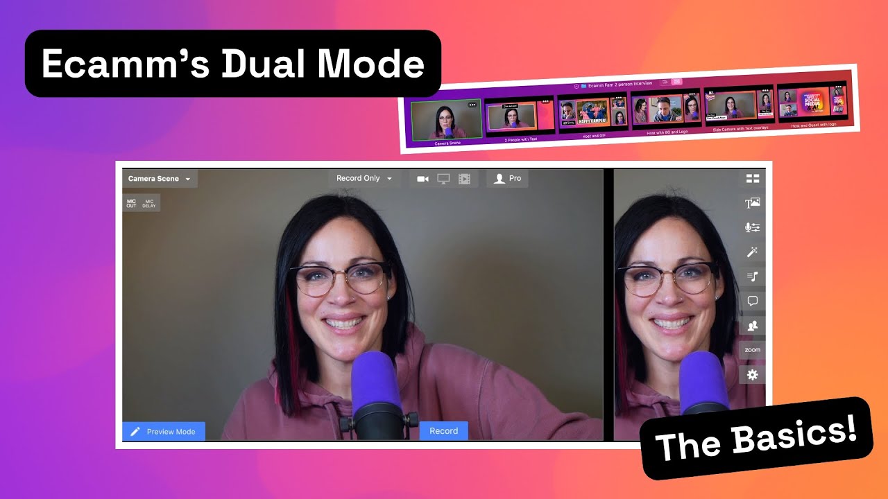 Ecamm Dual Mode Basics 101 (Beta): Set Up Horizontal + Vertical Streaming & Recording