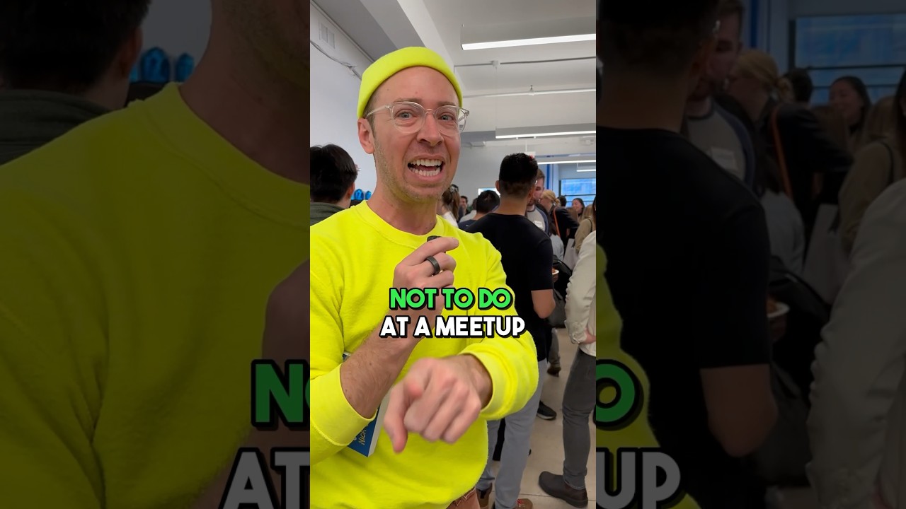 3 things NOT to do at a meetup 