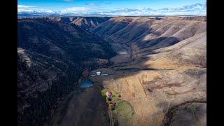 Flying B Ranch Kamiah Idaho- from the air