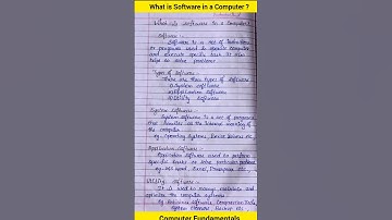 What is Software in a computer?|Computer Fundamentals