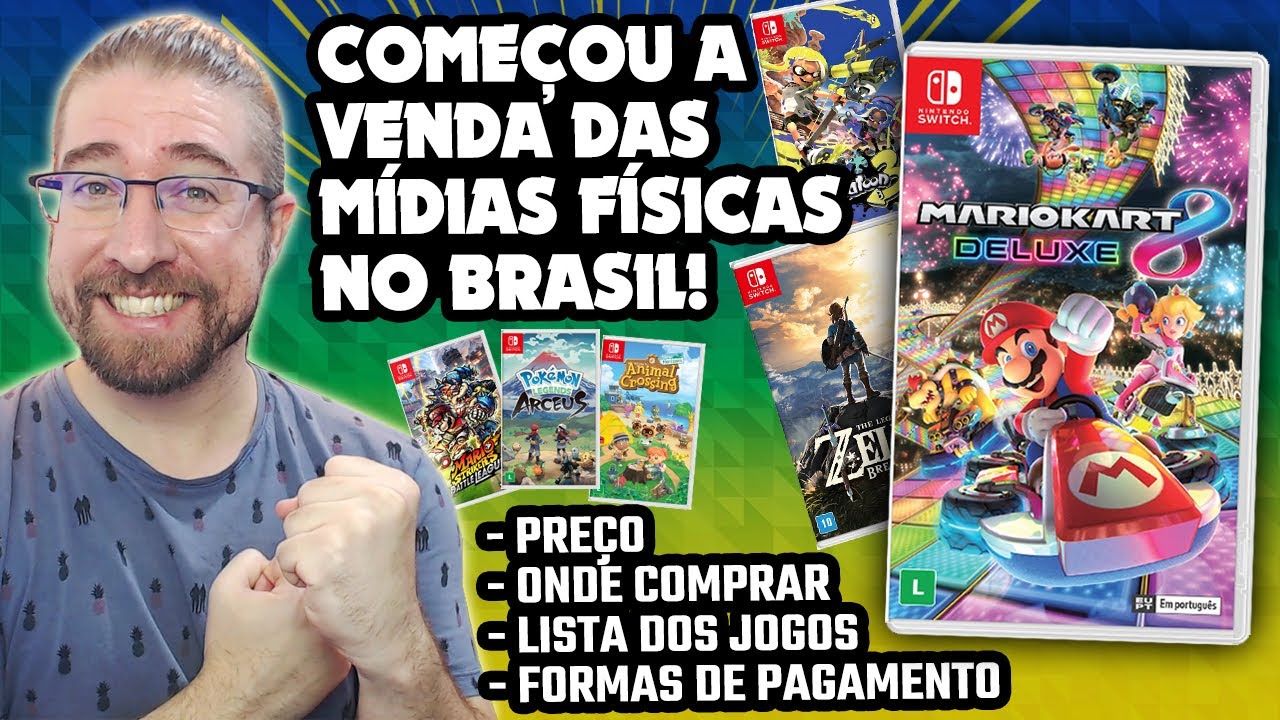 Nintendo traz jogos em mídia física ao Brasil