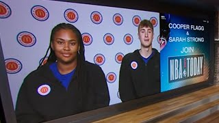 McDonald's All-Americans Cooper Flagg & Sarah Strong join NBA Today 🏀