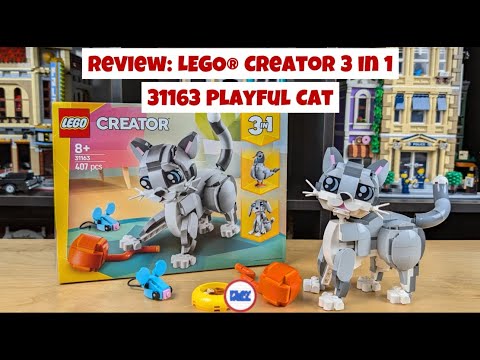 Review (In English): LEGO® Creator 3 in 1 - 31163 Playful Cat and