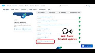 Work with Custom Lightning Components | Lightning App Builder | Trailhead | Salesforce | Internship