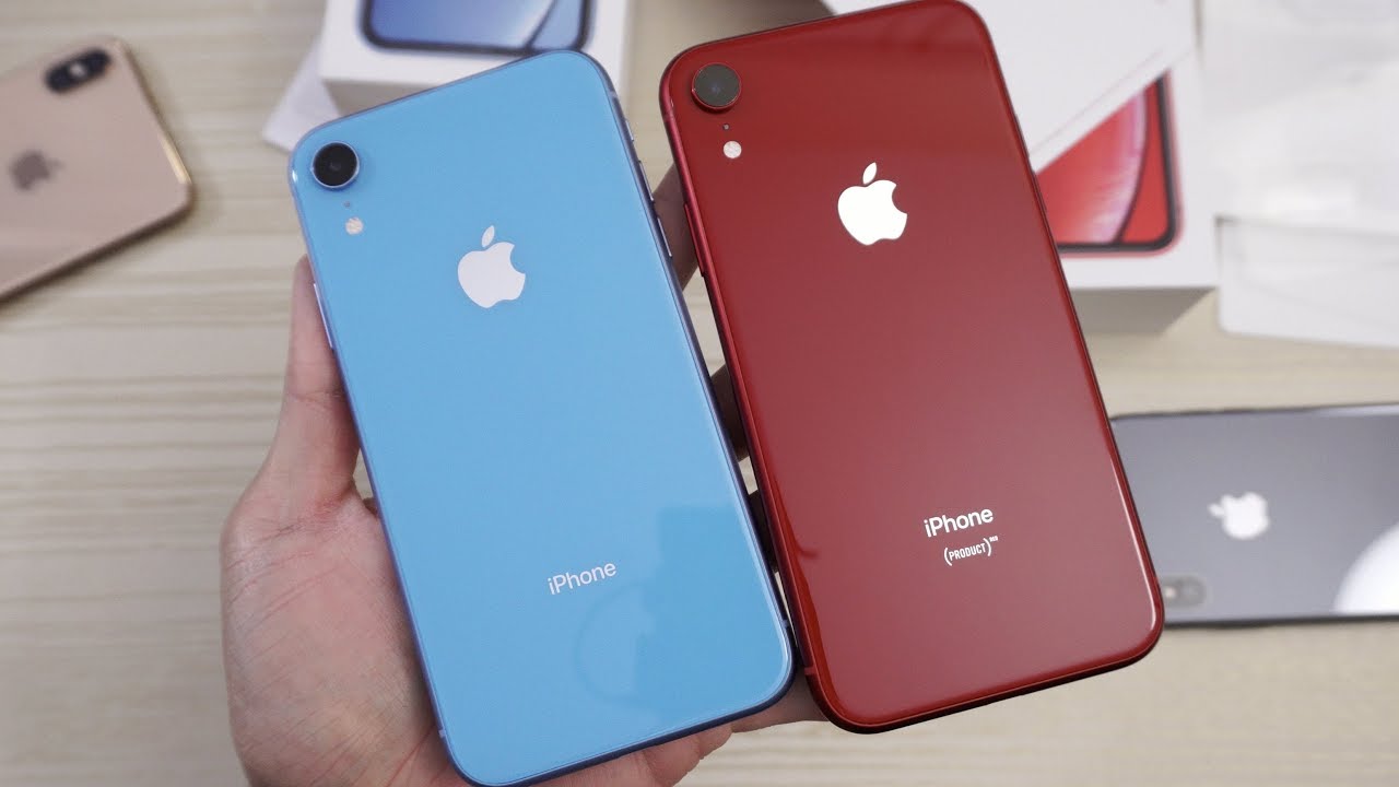 iPhone XR Unboxing! Product Red and Blue!