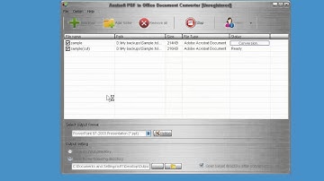 Working with Aostsoft PDF to Office Document Converter