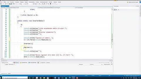 Programa de Lista Enlazada Doble Circular