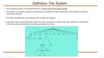 what is a File System in Unix/Linux?
