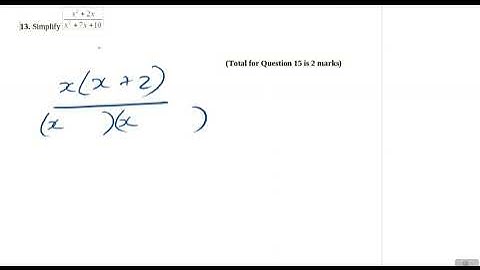 Pearson-Edexcel GCSE to A-level Transition Algebraic Methods Exam Questions Q13