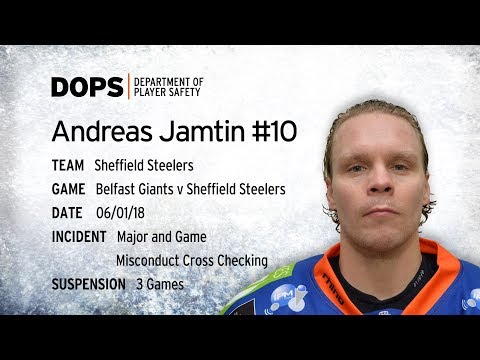 Elite League Department of Player Safety - Andreas Jamtin