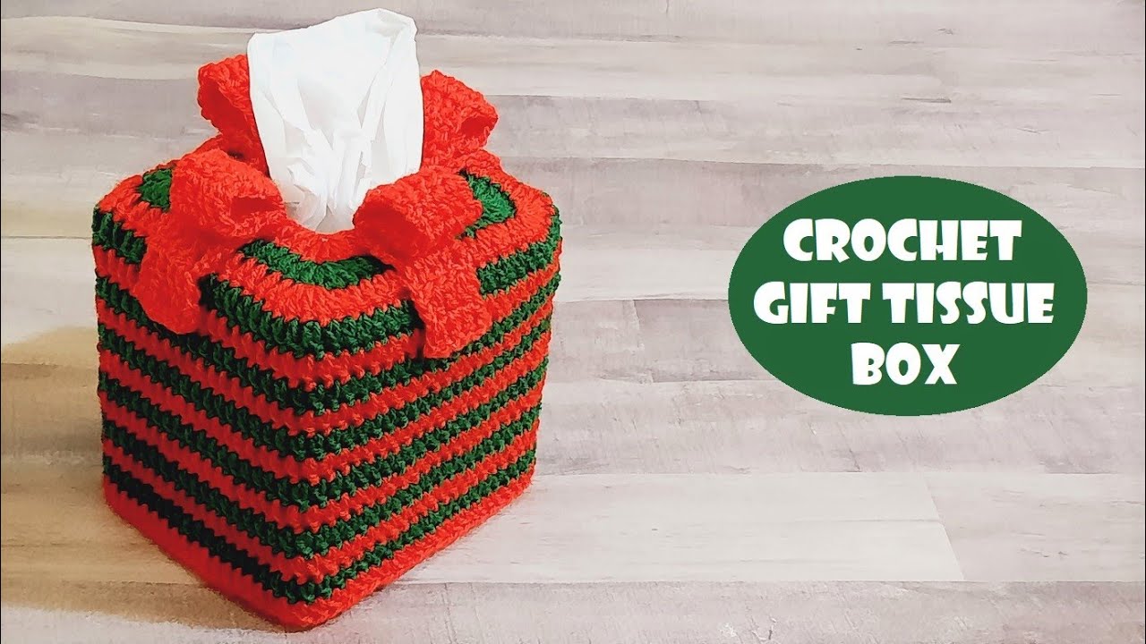Crochet Gift Tissue Box | Christmas Decorations | Crochet With Samra