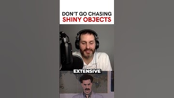 Why You Should Not Chase On Shiny Objects | Mindset And Motivation #shorts