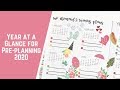 Year at a Glance for Preplanning 2020