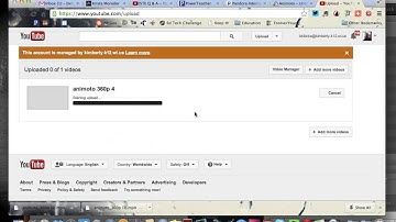 How to put Animoto videos on Youtube.