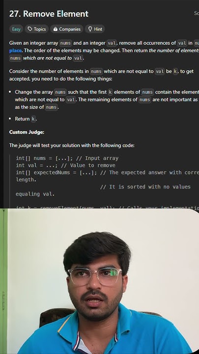 Remove Element | Leetcode 27 | Tamil | Python | KarthiStucksAtCode ...
