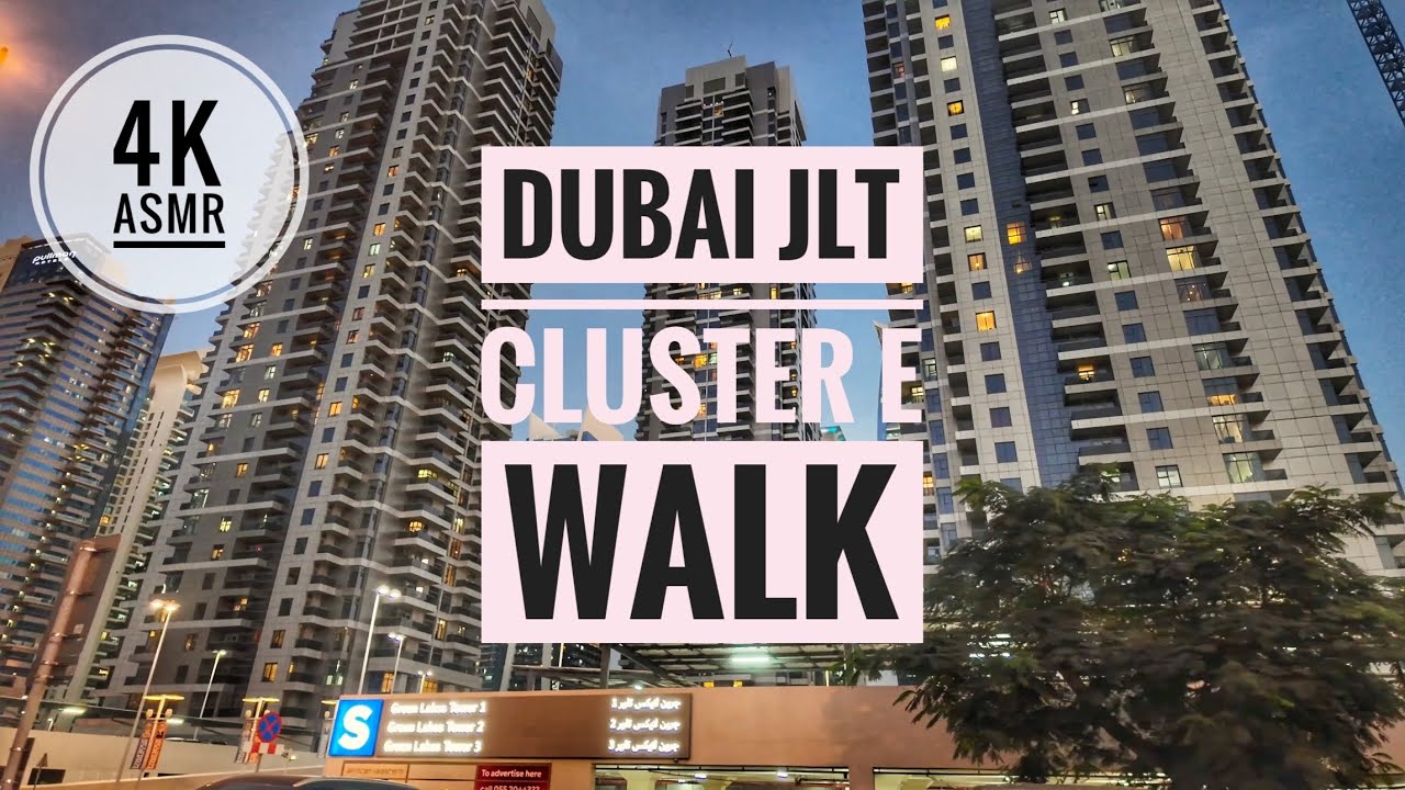 Dubai 🇦🇪 Must Visit! Walk in JLT Jumeirah Lake Towers Cluster E [4K ] Walking Tour #travel #tour