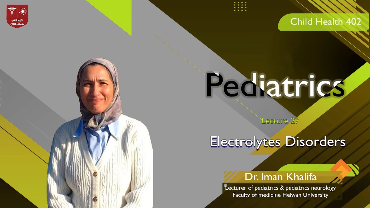 27. Electrolytes disorders