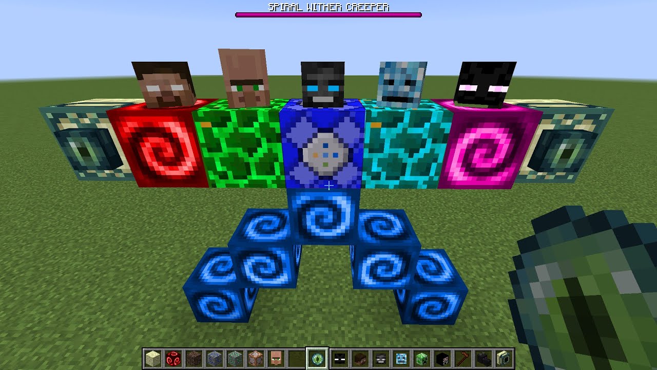 what if you create a SPIRAL WITHER VILLAGER in MINECRAFT - YouTube