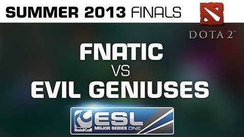 Fnatic vs. Evil Geniuses - Semifinal - RaidCall EMS One Summer Playoffs