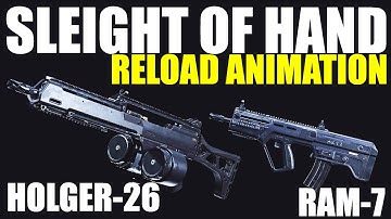 RAM-7 & HOLGER-26 SLEIGHT OF HAND PERK RELOAD ANIMATION DIFFERENCE | Call of Duty Modern Warfare