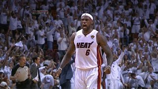 LeBron James Full Highlights 2013 Finals G2 vs Spurs - 17 Pts, NASTY Block On Splitter!