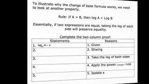Mathcamp321: Logs Part 5 - The Change of Base Formula