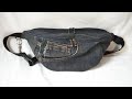 ジーンズリメイク、ウエストポーチ。Jeans remake, waist pouch.