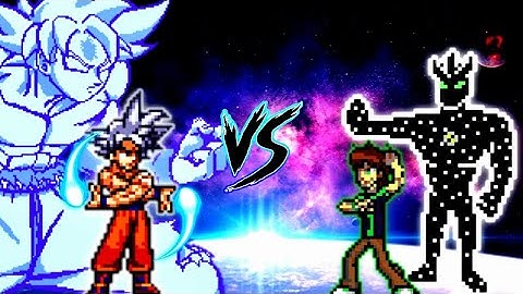 Mastered Ultra Instinct Goku V3 OP VS Ben 10 Omniverse V2 OP (all form) in Jump Force Mugen