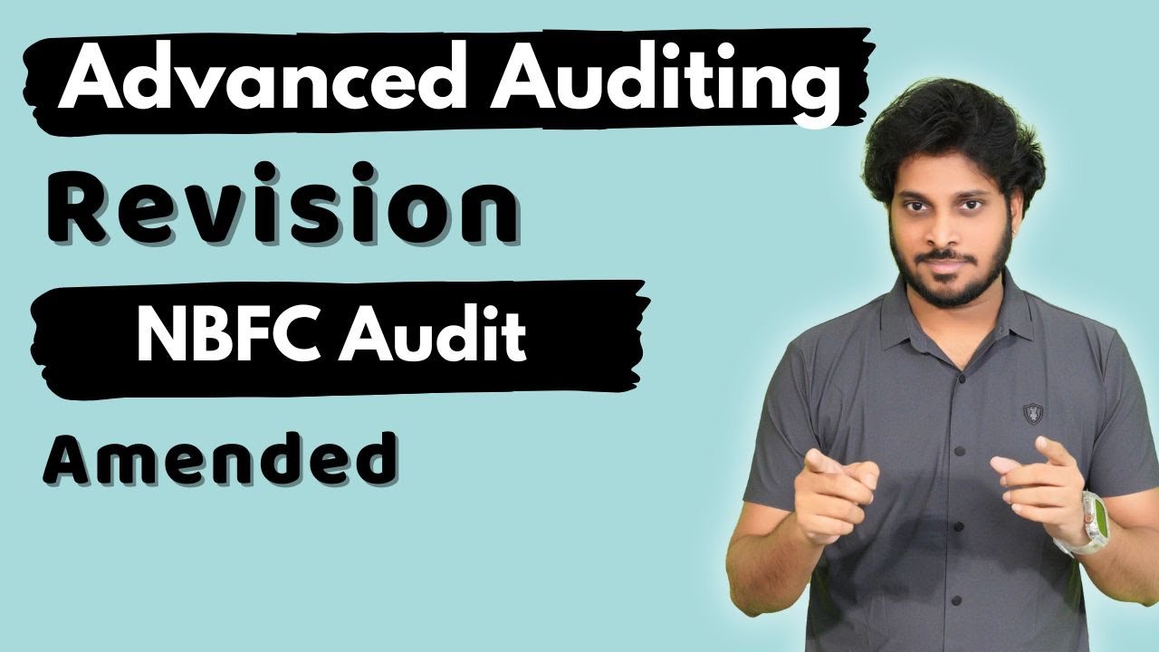 NBFC Audit | CA Final Audit Revision | CA Final Audit Marathon | May ...