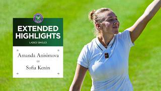 Going the distance! | Amanda Anisimova v Sofia Kenin | Extended Highlights | Wimbledon 2026