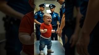 Police arrested cute baby from airport #shorts #youtube #ai #youtubeshorts
