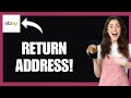 Add Return Address on eBay App! 