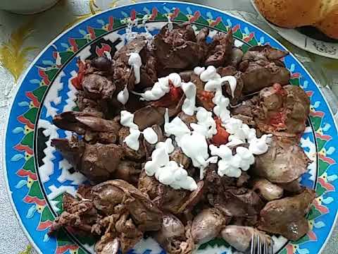 Воскресный обед эмигранта туркмена в Анталии !Жареные печень и почки ...