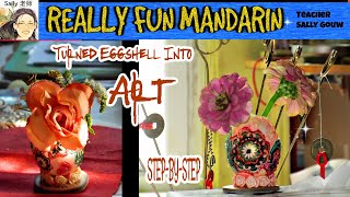 #DIY|Turned Eggshell Into Awesome Art&Sell @Etsy #Vase | Eggshell Craft Ideas |FunCraft| Home Decor