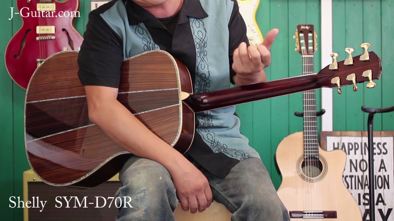 レビュー】Shelly SYM-D70R「1.スペック」 by J-Guitar.com - YouTube
