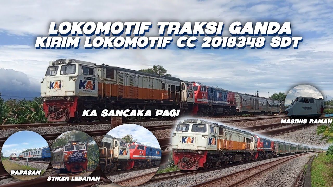 LOKOMOTIF CC 2018348 SDT SELESAI PERBAIKAN DIKIRIM KEMBALI KE SIDOTOPO 