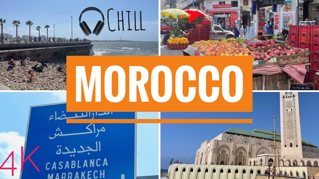 Virchual™ Casablanca, Morocco. Virtual 4K tour/run worldwide travel n chill music channel