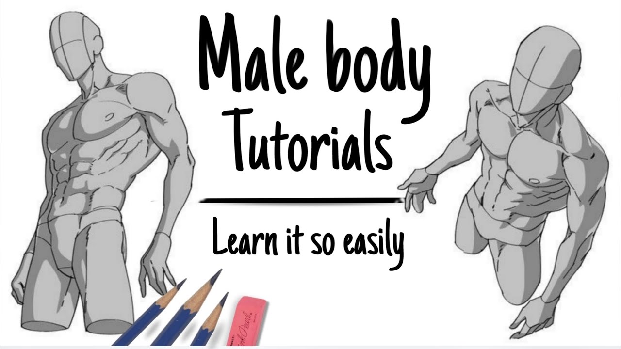 How to draw male body | For beginners (Tricks) - YouTube