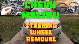 How to remove replace the steering wheel & air bag on a Chevy Malibu