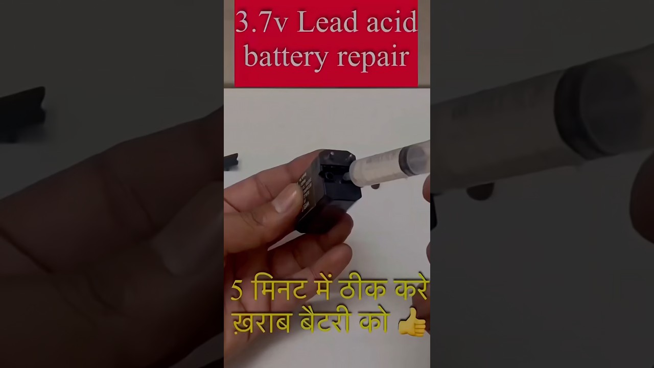 Lead Acid Battery Repair in 5 Minutes | Simple DIY Battery Fix