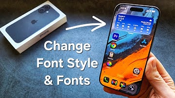 Any iPhone - How to Change Font Style & Add More Fonts
