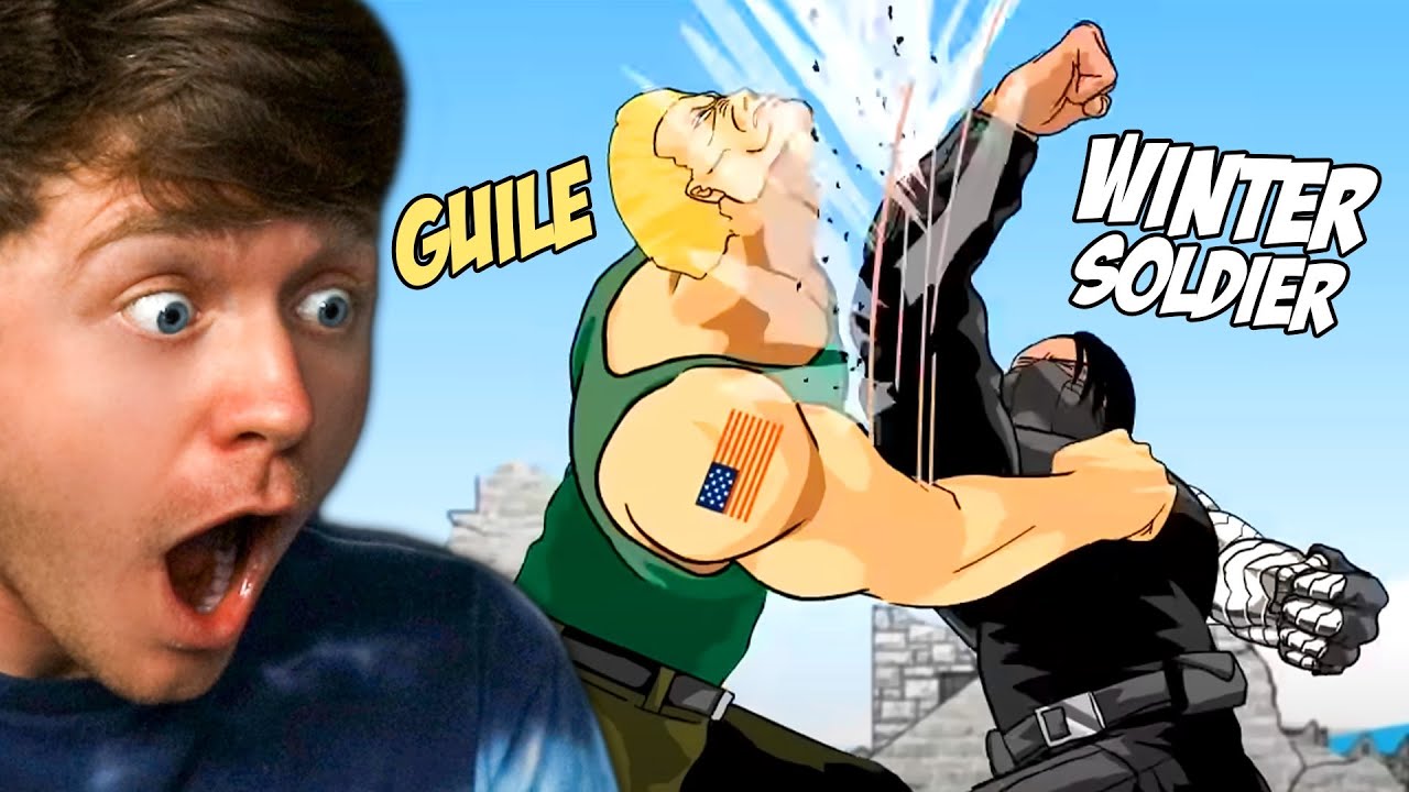 WINTER SOLDIER vs GUILE the SUPER SOLDIER FIGHT! (Reaction)