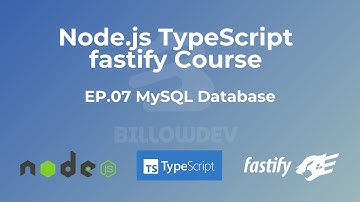 Node js TypeScript Fastify EP 07 MySQL Database