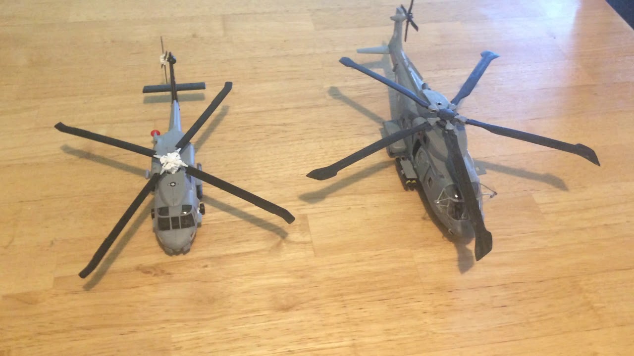 1/72 scale RN Merlin HM1/2 and USN Sea Hawk MH-60R ASW Helos