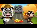 Talking Tom Gold Run New Update - Panda Tom vs Raccoon Boss Fight in Grow and Go | Funny Race 🔥