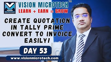 Create Quotation in Tally Prime 🧾 | Convert to Invoice Easily!