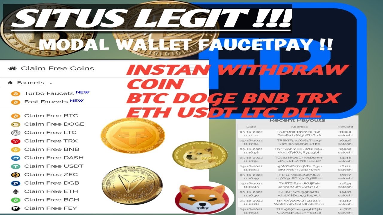 PENGHASIL FAUCET TERCEPAT 2022 UNLIMITED CLAIM BTC TRX DOGE LTC ETH